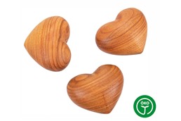 SOFT Handkuschler, Herz: Holz Handkuschler in Form eines Herzens aus Buchenholz, geölt. Jedes Herz ein Ei