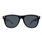 BAMBUS Holz-Sonnenbrille: Sonnenbrille mit Bügel aus echtem Bambusholz, Rahmen aus schwarzem Kunststoff, s